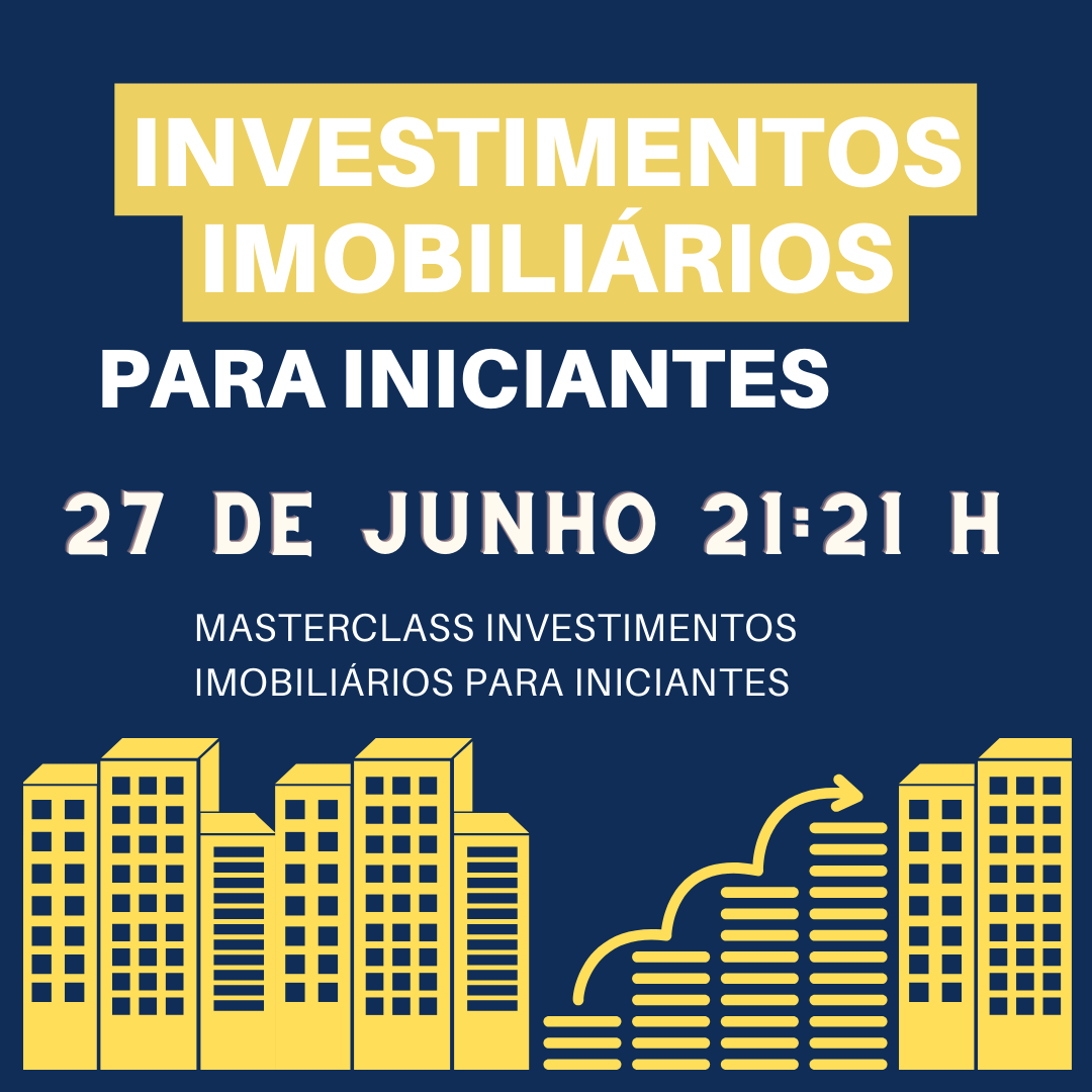 fundos imobiliários investimentos azul escuro amarelo post de instagram